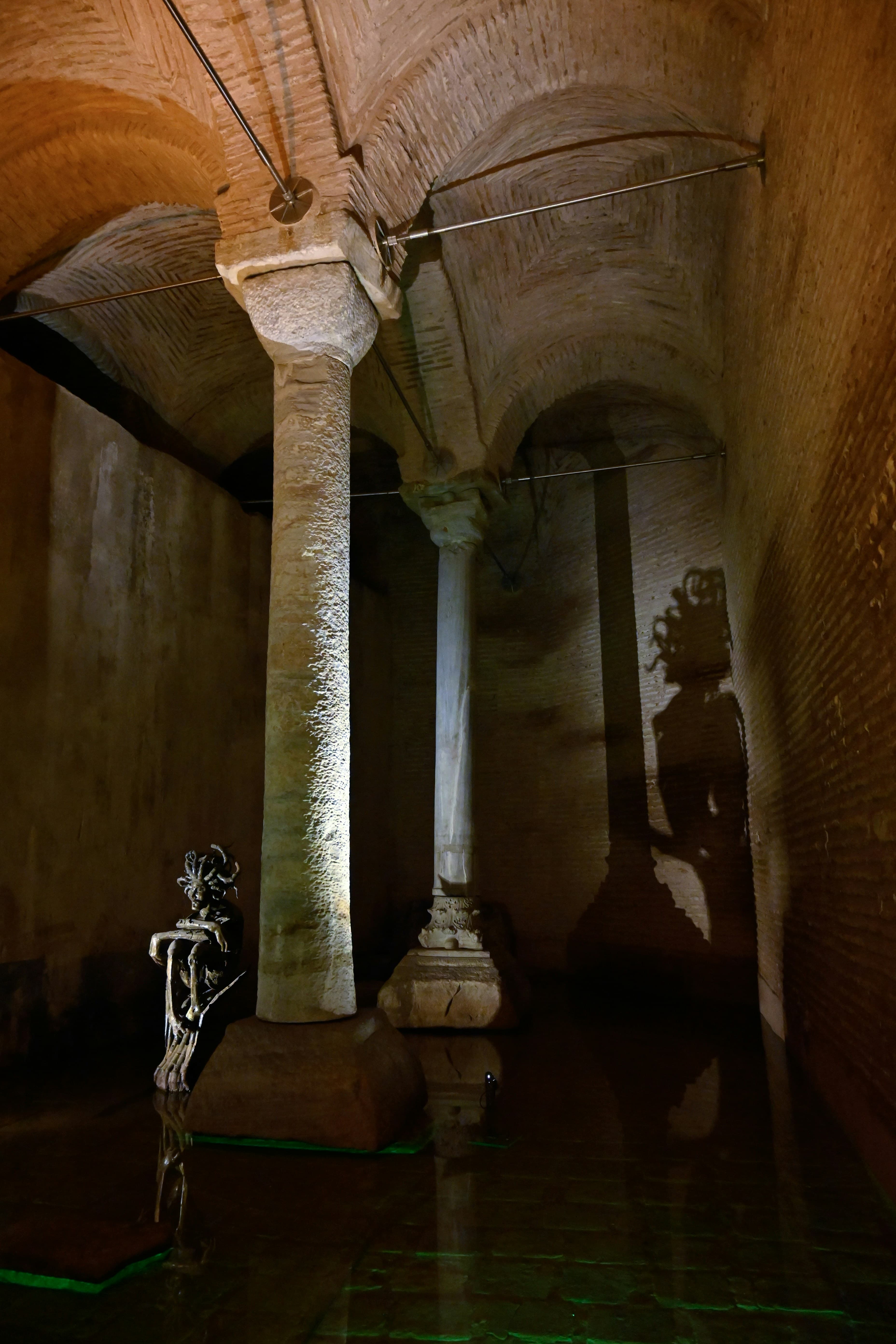 Ancient underground stone architecture in Istanbul